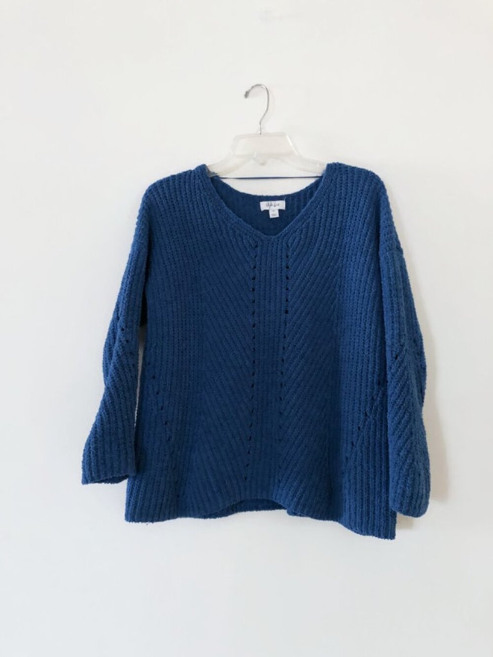 Style & Co. V Neck Soft knit sweater, Cozy Loose Fit Sweater